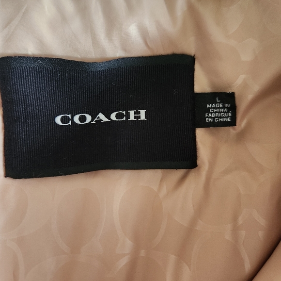 BNWOT Women's size Large Authentic COACH sherpa Jacket - Picture 4 of 8